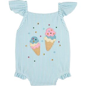 Mud Pie Baby-Girls Children's Seersucker Icecream 1pc