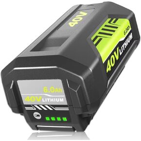 40v 6.0Ah OP4026A Replacement for Ryobi 40V Battery Lithium Compatible with Ryobi 40 Volt Battery OP4026A OP4015 OP4040 OP40201 OP4050A OP4015 OP40261 OP4030 OP40401 OP4060 Power Tools (Green)