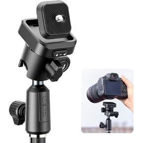 ULANZI TH02 Uka Inverted Ball Head Quick Release Metal Ball Head Camera Mount Uka 360° Rotating with Quick Release Plate, 2.5kg/5.5lb Load for Tripod, Monopod, DSLR, Camera