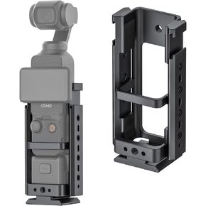 Aluminum Alloy Cage for Osmo Pocket 3, Compatible with Pocket 3 with Battery Handle & 1/4" Handle