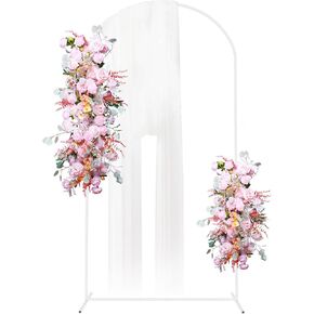 Putros Metal Arch Stand 6FT Gold Wedding Balloon Arched Backdrop Stand Square Arch Frame for Birthday Party Bridal Baby Shower Ceremony Decoration