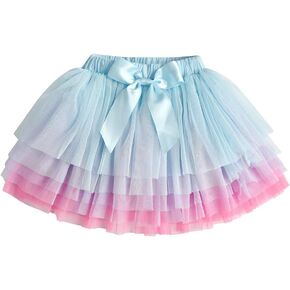 DXTON Baby Girls Cotton Tutu Dresses Outfits Skirts for 2-8 Years SK4595