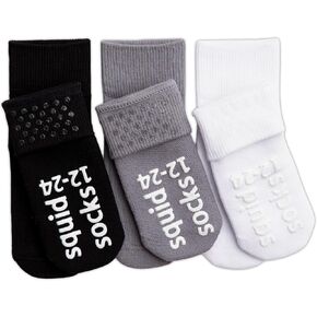 squid socks Unisex Cotton Socks | 0-6M, 6-12M, 12-24M, 2T-3T, & 4T-5T| Grip Socks that Stay On | As Seen on Shark Tank