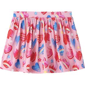 Baby Girls Dress Elastic Flared Pleated Skirts for Girls Kids Casual Skirts Skorts Stretch Waist Skater Skirt 2T-6Y