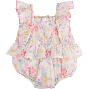 Mud Pie baby-girls Children's Easter Floral Bubble