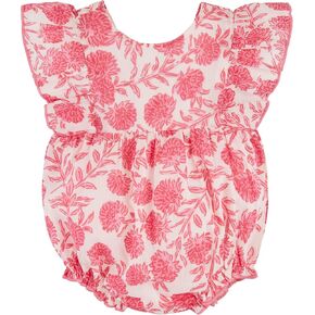 Mud Pie baby-girls Children's Ruffle Print Bubble