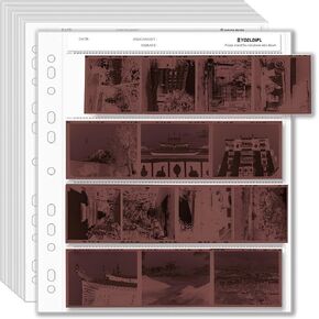 100PCS-YCCLDIPL Archival Storage Sheets - 120Negative Page Preservers for 120 Film (100 Archival Storage Sheets)