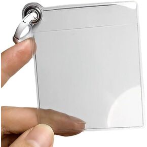3 Pack 35mm Film Protector Sleeves - 6.5x7.5cm Clear Archival Safe Storage with White Holder Ring & 5x5cm Tab for Film Negative Organization