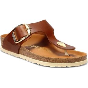 Birkenstock Women's Gizeh Big Buckle Sandals, Cognac, Brown, 7 Medium US