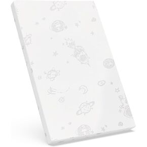 Dual-Sided Pack and Play Mattress Pad (38"x26"x1") with Waterproof, Breathable Bamboo Viscose Cover|Foldable Gel Memory Foam Playpen Mattress|Ideal Pack N Play Pad for Playards