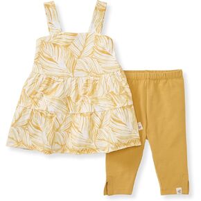 Burt's Bees Baby Baby Girls' Sleeveless Top and Pant Set, 100% Organic Cotton
