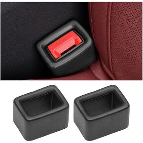 Car Seat Belt Buckle Holder, 2PCS Vehicle Seatbelt Buckle Booster for Easy Access, Seatbelt Buckling Cover to Make Receptacle Stand Upright for Kids, Universal Automotive Accessories (Black)