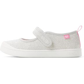 Roxy Girls Rg Alexandra Ballet Flat, Silver, 13 Little Kid