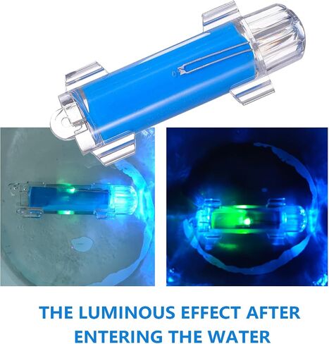 ضوء الصيد تحت الماء ، 2pcs IP68 LED مقاوم للماء ضوء وميض مع LED الأزرق والأخضر ، 4000+ ساعة العمر ، مصباح إغراء الطعم لصيد الأسماك في أعماق البحار في أعماق البحار in Kuwait