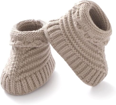 Baby Booties Newborn Warm Cozy Shoes Soft Hand Knit First Walkers for Infant Boy Girl in Saudi Arabia