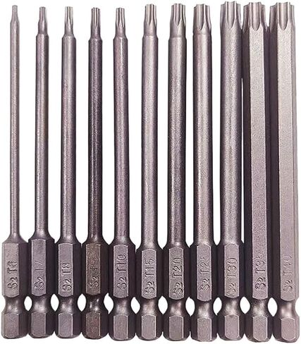 11/12 Sets 50-75-100mm Premium CRV Screwdriver Bit Set with Heat-Treated Chromium Vanadium Steel Bits in Kuwait