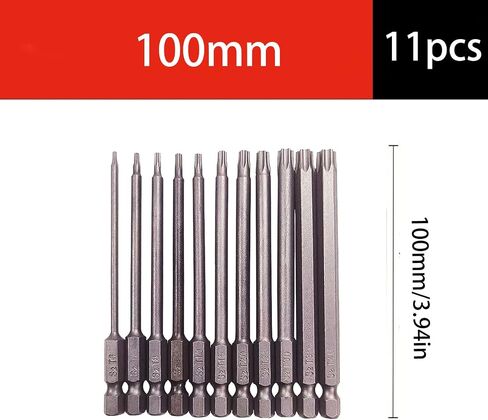 11/12 Sets 50-75-100mm Premium CRV Screwdriver Bit Set with Heat-Treated Chromium Vanadium Steel Bits in Kuwait