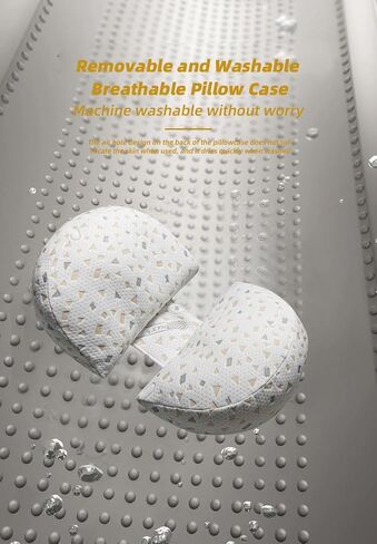Pregnancy Pillows for Sleeping, Maternity Pillow for Pregnant Women with Pillow Cover, Detachable Body Pillow for Pregnant Women, Pregnancy Wedge Pillows Support for Back, Legs, Belly, HIPS(Grey) in Kuwait