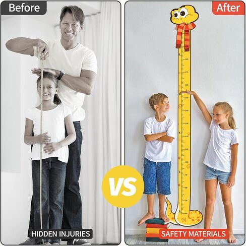 Wooden Growth Chart for Kids, Snake Height Chart for Boy Girls, Measuring Board for Kids Height,for Child's Room,Nursery Decor Decoration Wall Art (Snake) in Saudi Arabia