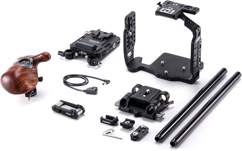 Tilta Camera Cage Compatible with Canon C80 Advanced Kit | Includes Tilta Xeno NATO Side Handle, 15mm LWS Baseplate, Aluminum Rods & Button Extensions | NATO, Cold Shoe, 1/4"-20 & 3/8"-16 Threads in Kuwait