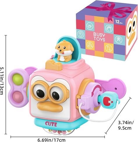 Toddler Toys, Busy Board for 1 Year Old, Montessori Toys for Babies 12-36 Months, Sensory Toys for Toddlers 1-3, One Year Old Girl Birthday Gifts, Travel Activities Lnearning Toys in Kuwait