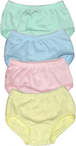 Baby Girls 100% Cotton Diaper Cover Bloomers 4 Pack in Saudi Arabia