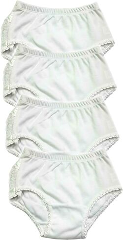 Baby Girls 100% Cotton Diaper Cover Bloomers 4 Pack in Saudi Arabia
