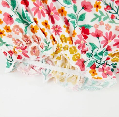 Bamboo Viscose Diaper Covers for Girls Infant and Toddler 3-Pack Ruffle Baby Bloomers in Kuwait