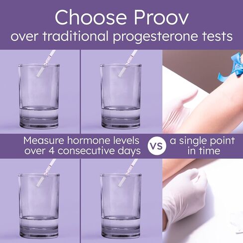 Proov PdG Test | 5 Progesterone Metabolite Test Strips | Only FDA Cleared Test to Confirm Successful Ovulation at Home | 1 Cycle Pack | Works Great with Fertility, Pregnancy & Ovulation Tests in Kuwait