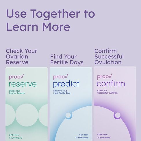 Proov PdG Test | 5 Progesterone Metabolite Test Strips | Only FDA Cleared Test to Confirm Successful Ovulation at Home | 1 Cycle Pack | Works Great with Fertility, Pregnancy & Ovulation Tests in Kuwait