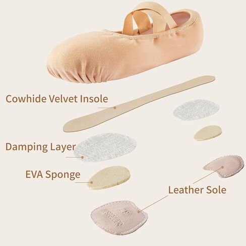 SANGEESON Women's Ballet Shoes Stretch Canvas Dance Slippers in Saudi Arabia
