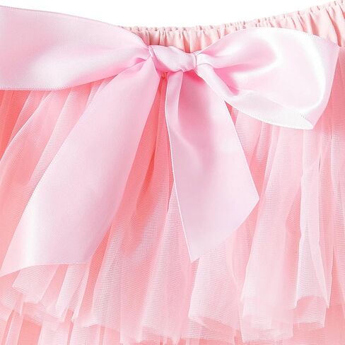 Jastore Baby Girls Soft Fluffy Tutu Skirt with Diaper Cover Toddler Girl Tutu Skirt Sets with Flower Headband in Saudi Arabia