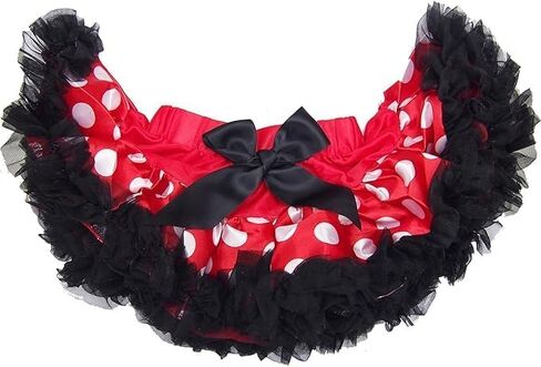 Kirei Sui Baby Girls Pettiskirt Tutu and Flower Mouse Red Hearts Headband 2pcs Set in Kuwait