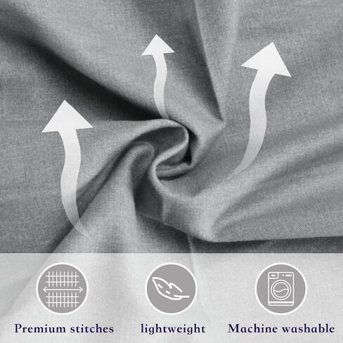 Pregnancy Pillow Cover - U Shaped Pillow Case - Maternity Body Pillow Cover - Removable Soft Cotton Cover for Ultimate Comfort (Grey) in Kuwait