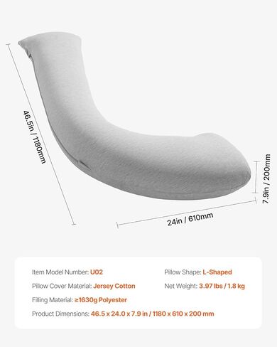 VEVOR Pregnancy Pillows for Sleeping, Adjustable Maternity Pillow for Pregnant Women, Soft Pregnancy Body Pillow with Removable & Washable Cover for Back Belly Hip Support, Lightweight and Portable in Saudi Arabia