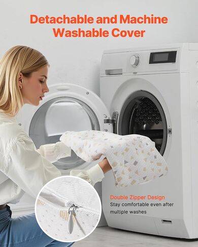VEVOR Pregnancy Pillows for Side Sleeping, L-Shaped Maternity Pillow for Pregnant Women, Soft & Breathable Pregnancy Body Pillow with Washable Jersey Cover for Head Neck Belly Leg Support, Light Gray in Saudi Arabia