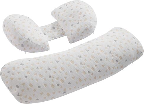 VEVOR Pregnancy Pillows for Side Sleeping, L-Shaped Maternity Pillow for Pregnant Women, Soft & Breathable Pregnancy Body Pillow with Washable Jersey Cover for Head Neck Belly Leg Support, Light Gray in Saudi Arabia
