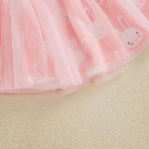 شوكة شجرة طفل تودلر الفتاة الفصح مجموعة أرنب طباعة من النوع الثقيل توتو توتو تنانير الربيع شتاء الملابس in Kuwait