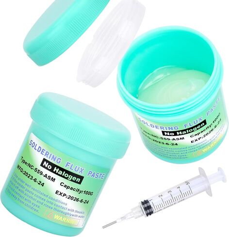 Solder Flux,NC-559-ASM No Clean Soldering Flux Paste,Lead Free Rosin Flux,10cc Tacky Soldering Flux,Soldering Liquid Flux for Electronics,For BGA,SMD,USB Socket Repairing in Saudi Arabia
