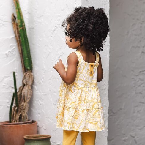 Burt's Bees Baby Baby Girls' Sleeveless Top and Pant Set, 100% Organic Cotton in Saudi Arabia