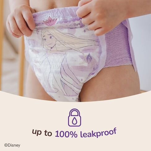 Bundle of Pull-Ups Girls' Skin Essentials Potty Training Pants, Training Underwear, 2T-3T (16-34 lbs), 124 Ct (4 Packs of 31) + Baby Wipes, 99% Water, 6 Flip Top Packs (336 Wipes Total) in Saudi Arabia