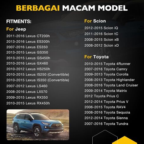 محرك قفل الباب ذو 4 أبواب يسار ويمين متوافق مع Toyota 4Runner Camry Corolla Prius RAV4، Lexus ES300h GX460، محرك باب Scion xB يستبدل #69040-42250 931-401 69030-42230 931-403 in Saudi Arabia