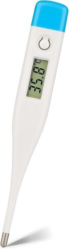Intelligent Digital Thermometer,LCD Display Screen,Fast Measurement,Suitable for Children and Adults,Easy to Maintain Cleanliness and Hygiene,Bringing Family Health,Light Blue in Kuwait