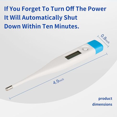 Intelligent Digital Thermometer,LCD Display Screen,Fast Measurement,Suitable for Children and Adults,Easy to Maintain Cleanliness and Hygiene,Bringing Family Health,Light Blue in Kuwait