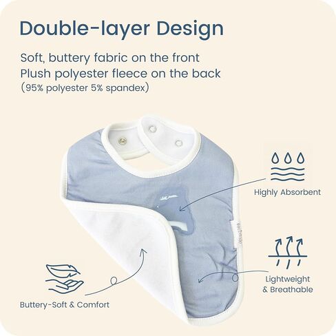 18-Pack Super Soft Baby Bibs, Light Boys Girls Drooling and Teething Bibs for 0-36 Months Infants Square Bib Set in Saudi Arabia