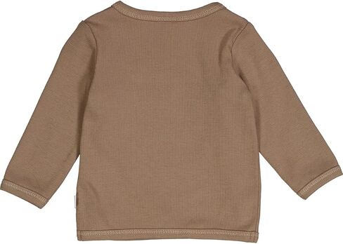 Organic Cotton Rib Cardigan with Cross Closure | Baby Sweater with Snap-Buttons, Machine Washable Baby Cardigan in Saudi Arabia