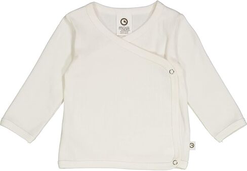 Organic Cotton Rib Cardigan with Cross Closure | Baby Sweater with Snap-Buttons, Machine Washable Baby Cardigan in Saudi Arabia