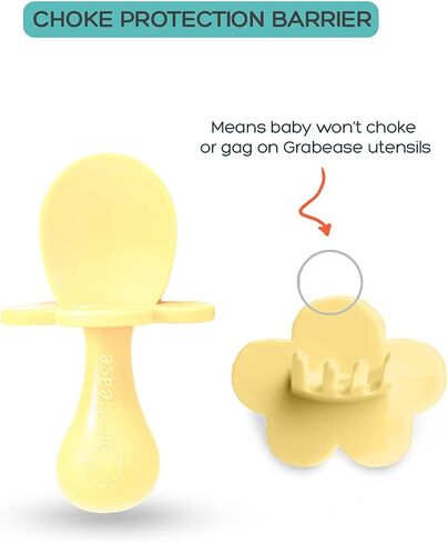 Grabease Baby Spoons Baby Lead Lead Supplies - Outensils Baby Plackons Feeding Self -Be -Free and Phthalate Frene for Baby & Toddler ، 1 مجموعة البحرية - شوكات الأطفال والملاعق الصغار - ملاعق Blw للأطفال in Kuwait