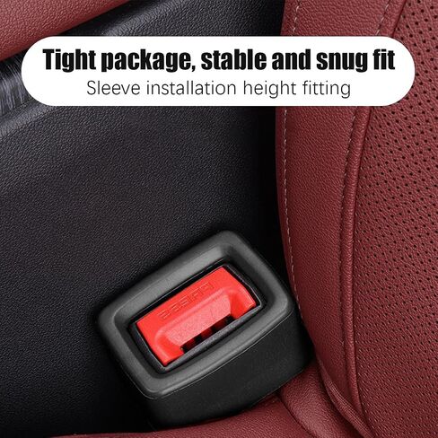 Car Seat Belt Buckle Holder, 2PCS Vehicle Seatbelt Buckle Booster for Easy Access, Seatbelt Buckling Cover to Make Receptacle Stand Upright for Kids, Universal Automotive Accessories (Black) in Saudi Arabia