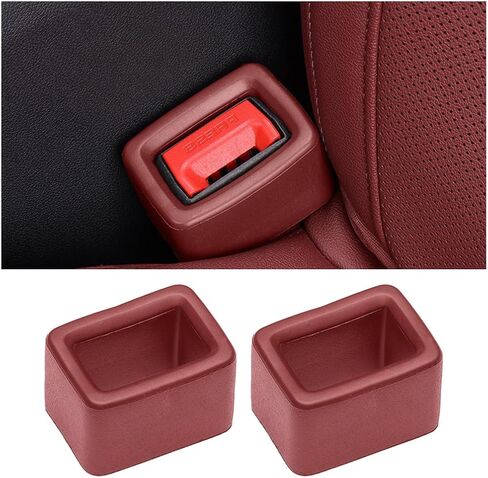 Car Seat Belt Buckle Holder, 2PCS Vehicle Seatbelt Buckle Booster for Easy Access, Seatbelt Buckling Cover to Make Receptacle Stand Upright for Kids, Universal Automotive Accessories (Black) in Saudi Arabia